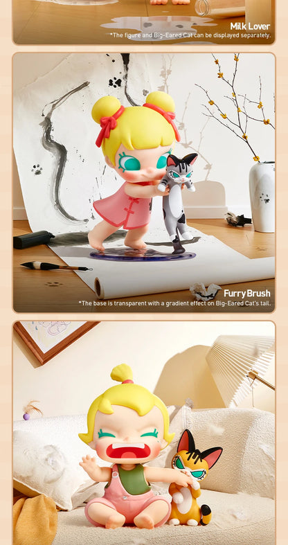 POP MART Baby Molly & Baby Tabby Series Figures 1PC/12PCS POPMART Blind Box Figure