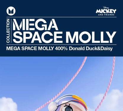 POP MART MEGA SPACE MOLLY 400% Donald Duck & Daisy Limited Edition Limited to 1pc per user ID