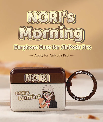 POP MART NORI's Morning Series For iPhone AirPods Pro Beautiful Cute Earphone Case