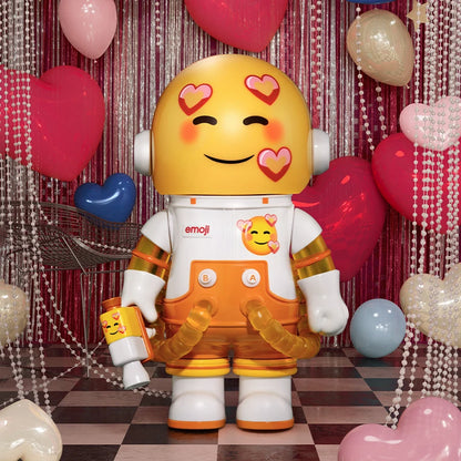 POP MART MEGA SPACE MOLLY 100% × emoji Series 1PC/9PCS POPMART Blind Box Action Figure Cute Toy
