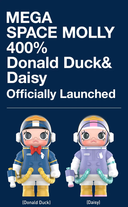POP MART MEGA SPACE MOLLY 400% Donald Duck & Daisy Limited Edition Limited to 1pc per user ID