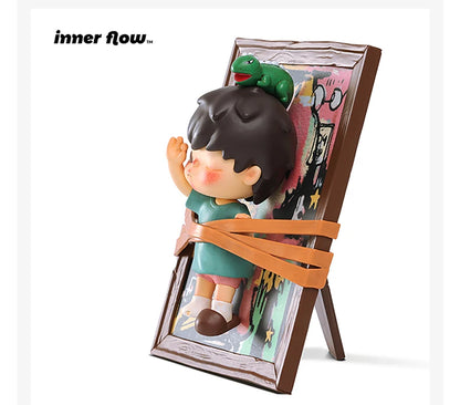 POP MART INNER FLOW Hirono Listening Saying Seeing Figurine