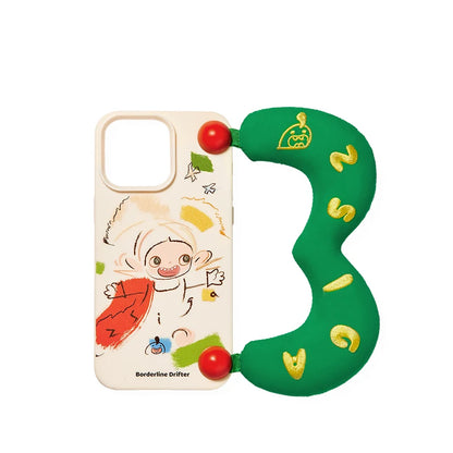POP MART Zsiga Borderline Drifter Series-Phone Case for iPhone 15 Pro Max / 15 Pro/16 Pro Max