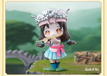 POP MART Sword and Fairy Chinese Musical Instrument Series Mystery Box 1PC/12PCS POPMART Blind Box Action Figure Cute Toy