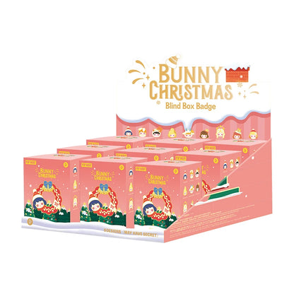 POP MART BUNNY Bunny Christmas Series Blind Box Badge 1PC/9PC Gift for Christmas