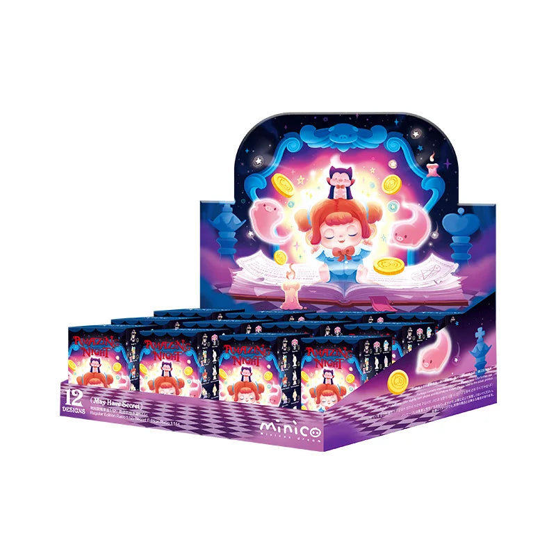 POP MART Minicos Dream Amazing Night Series Mystery Box 1PC/12PCS POPMART Blind Box Collectible Figurine Action Figure