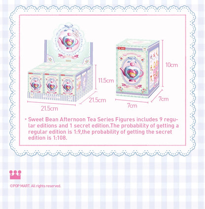 POP MART Sweet Bean Afternoon Tea Series Mystery Box 1PC/9PCS POPMART Blind Box Anime Action Figure Cute Figurine