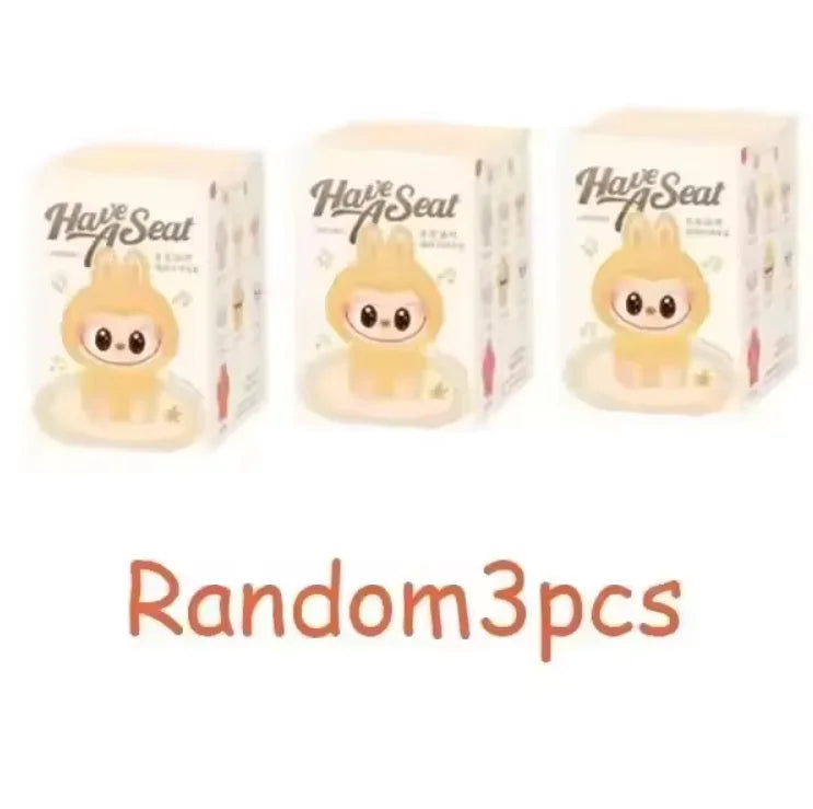 Labubu Heartbeat Macaron  Monster Face Blind Box Figurine