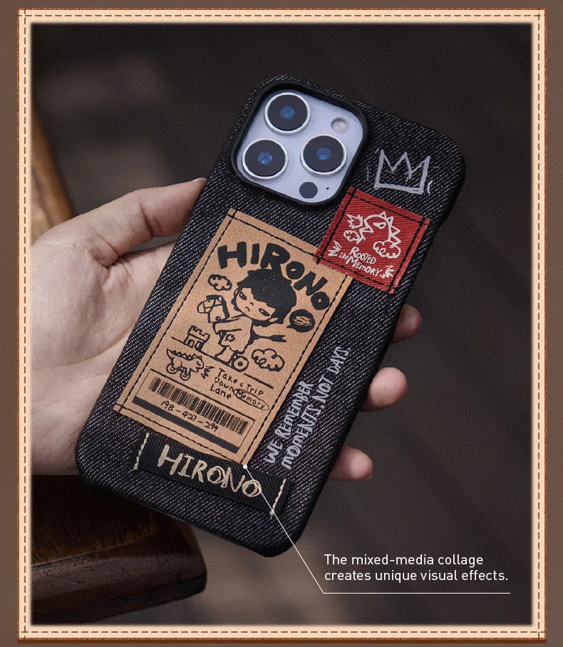 POP MART Hirono Echo Series-Phone Case for iPhone 15 Pro Max/16 Pro/16 Pro Max