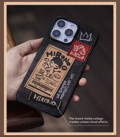 POP MART Hirono Echo Series-Phone Case for iPhone 15 Pro Max/16 Pro/16 Pro Max