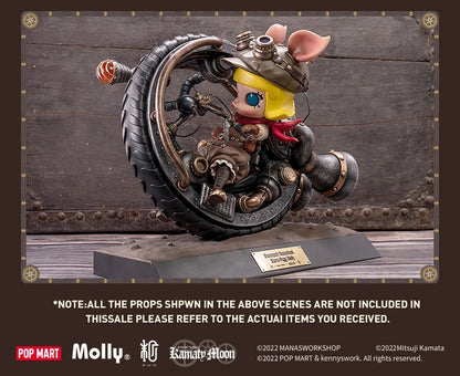 POP MART STEAMPUNK MONOWHEELL STORM PIGGY MOLLY Limited Edition Limited to 1PC per User ID