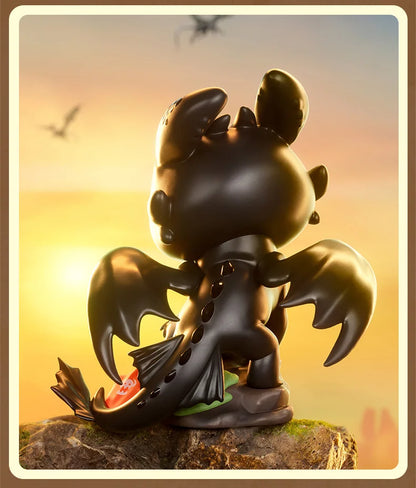 POP MART THE MONSTERS - How to Train Your Dragon 200% Figurine POPMART Action Figure Toothless Light Fury