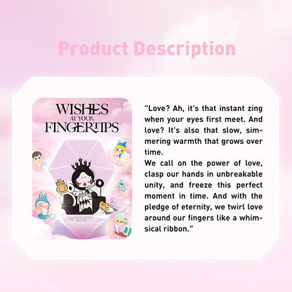 POP MART Wishes at Your Fingertips Series Scene Set Mystery Box 1PC/8PCS POPMART Blind Box Skullpanda Dimoo Labubu Romantic Ring