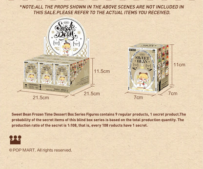 POP MART Sweet Bean Frozen Time Dessert Box Series Figures