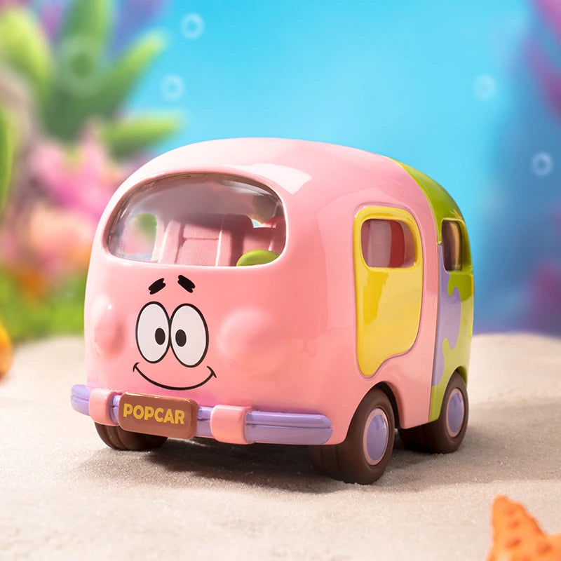 POP MART SpongeBob Sightseeing Car Series Vehicles Mystery Box 1PC/9PCS Blind Box POPMART Car Toy