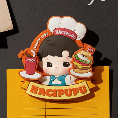 POP MART HACIPUPU Rolling Time Machine Series-Fridge Magnet Silicone Clip Blind Box 1PC/9PCS POPMART Mystery Box