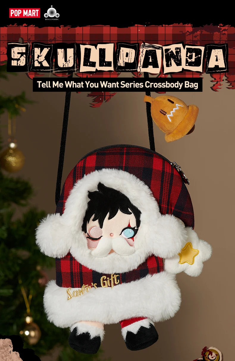 POP MART SKULLPANDA Tell Me What You Want Series Crossbody Bag - Still On The Job / Jingle All the Way