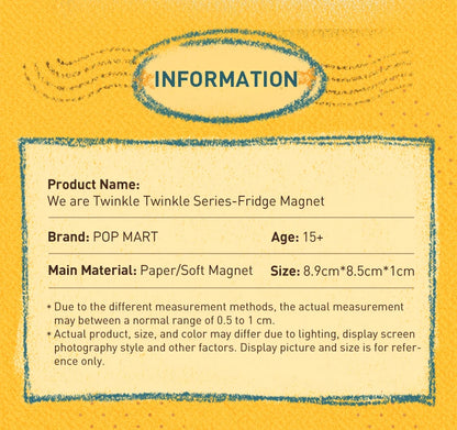 POP MART We are Twinkle Twinkle Series - Fridge Magnet