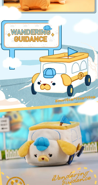 POP MART GONG ORIGINAL SERIES Plush Toy Car Mystery Box 1PC/6PCS POPMART Blind Box Cute Toy