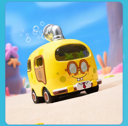 POP MART SpongeBob Sightseeing Car Series Vehicles Mystery Box 1PC/9PCS Blind Box POPMART Car Toy