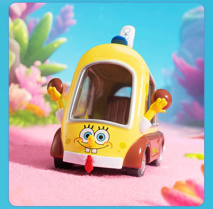 POP MART SpongeBob Sightseeing Car Series Vehicles Mystery Box 1PC/9PCS Blind Box POPMART Car Toy