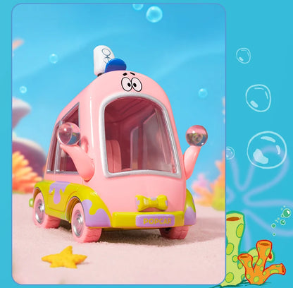 POP MART SpongeBob Sightseeing Car Series Vehicles Mystery Box 1PC/9PCS Blind Box POPMART Car Toy