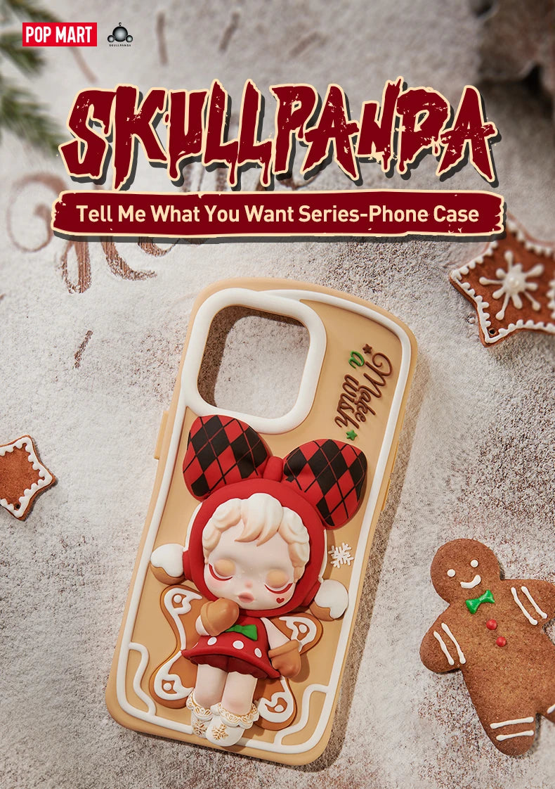 POP MART SKULLPANDA Tell Me What You Want Series - Phone Case for iPhone 15 Pro Max iPhone 16 Pro