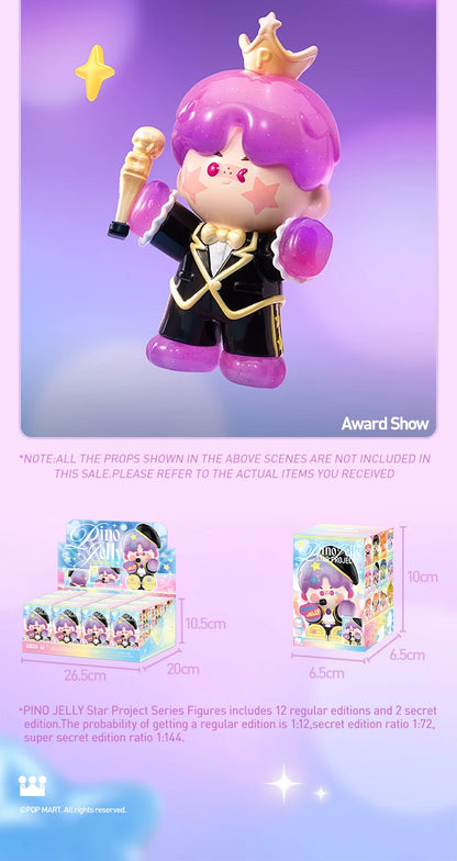 POP MART PINO JELLY Star Project Series Figures POPMART Blind Box Action Figure