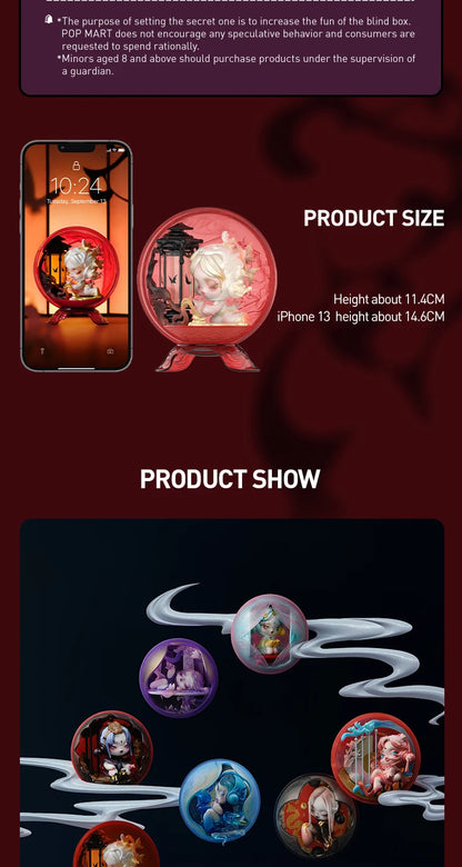 POP MART SKULLPANDA The Mirage Series Figures Mystery Box 1PC/9PCS POP MART Blind Box Action Figure Cute Toy