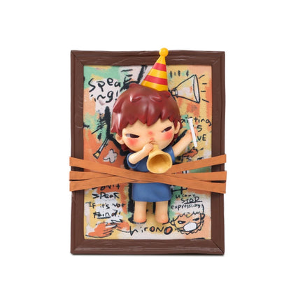 POP MART INNER FLOW Hirono Listening Saying Seeing Figurine