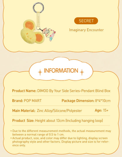 POP MART DIMOO By Your Side Series - Pendant Blind Box 1PC/6PCS POPMART Mystery Box