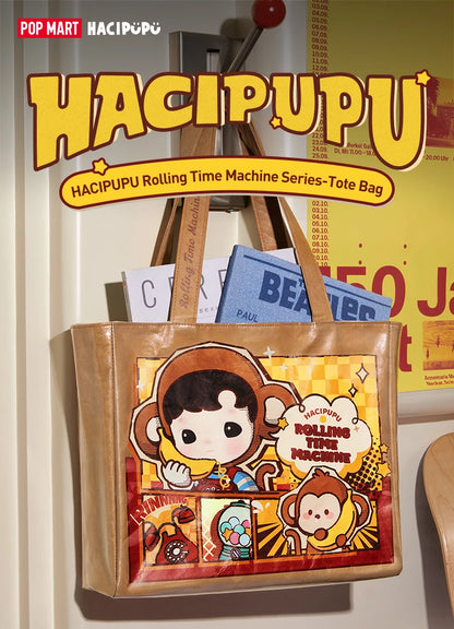 POP MART HACIPUPU Rolling Time Machine Series-Tote Bag