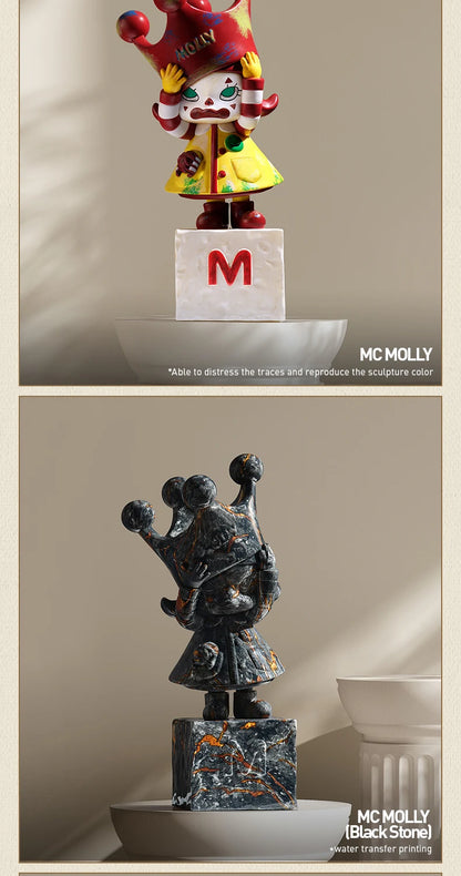 POP MART MOLLY Anniversary Statues Classical Retro 2 Series Mystery Box 1PC/10PCS POPMART Blind Box Cute Collectible Art Toy
