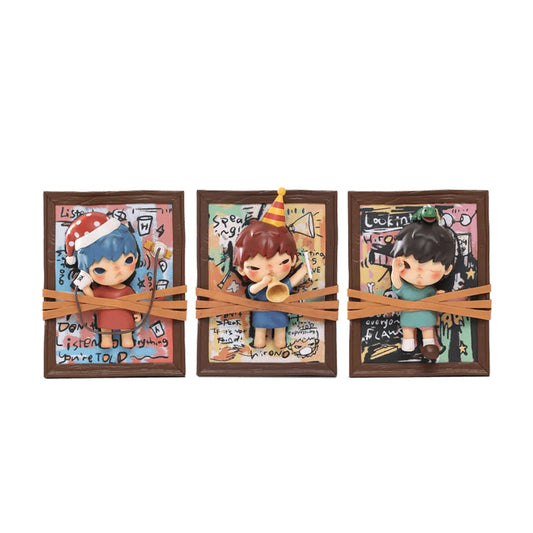 POP MART INNER FLOW Hirono Listening Saying Seeing Figurine