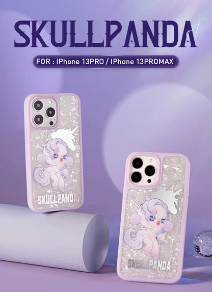 POP MART Skullpanda The Mare of Animals Series - Case for iPhone 13 Pro/iPhone 13 Pro Max (The Unicorn)