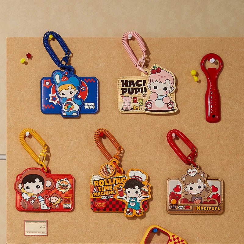 POP MART HACIPUPU-Rolling Time Machine Series-Card Holder Blind Box Mystery Box 1PC/6PCS Blind Box