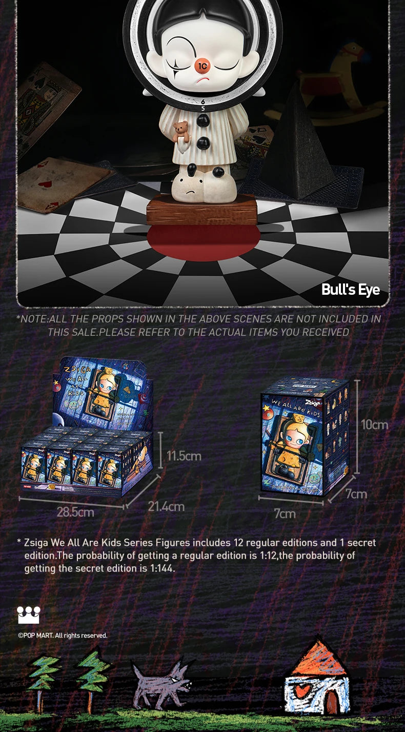 POP MART Zsiga We All Are Kids Series Figures Mystery Box 1PC/12PCS POPMART Blind Box Figure