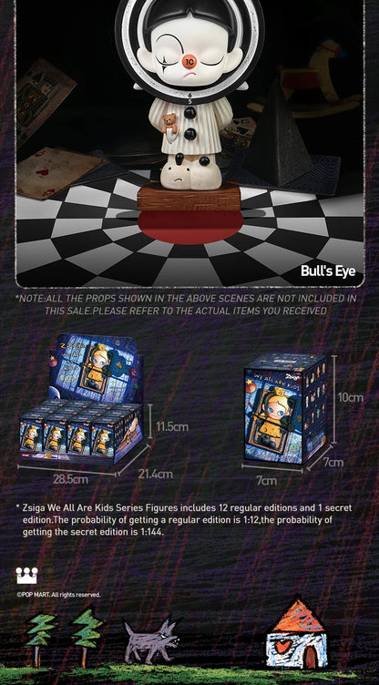 POP MART Zsiga We All Are Kids Series Figures Mystery Box 1PC/12PCS POPMART Blind Box Figure