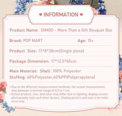 POP MART DIMOO - More Than a Gift Bouquet Box Limited to 2pcs per order