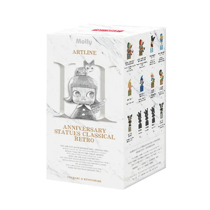 POP MART MOLLY Anniversary Statues Classical Retro 2 Series Mystery Box 1PC/10PCS POPMART Blind Box Cute Collectible Art Toy