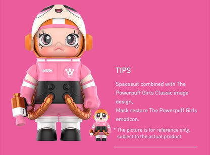 POP MART MEGA SPACE MOLLY 400%+100% THE POWERPUFF GIRLS Blossom Limited Edition