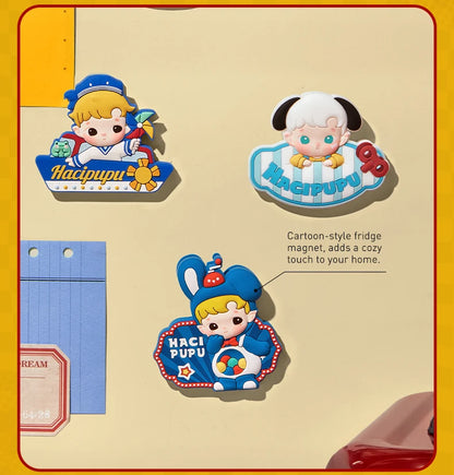 POP MART HACIPUPU Rolling Time Machine Series-Fridge Magnet Silicone Clip Blind Box 1PC/9PCS POPMART Mystery Box