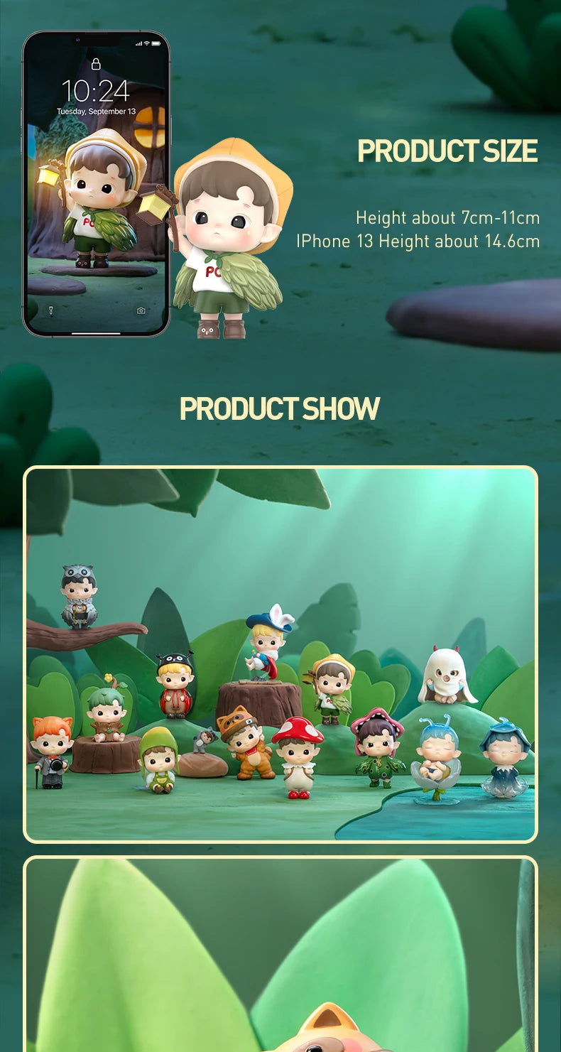 POP MART HACIPUPU Adventures In The Woods Series Mystery Box 1PC/12PCS POPMART Blind Box Cute Toy Action Figure