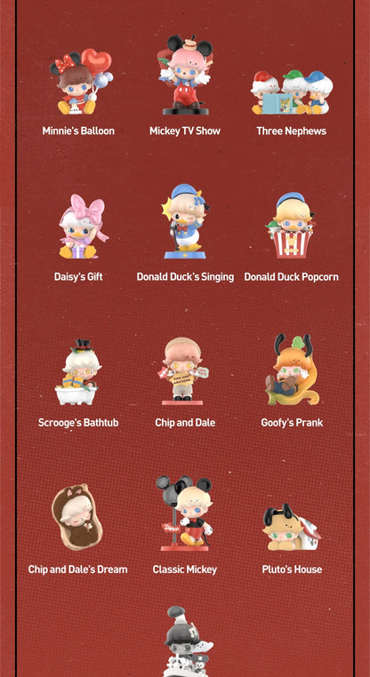 POP MART DIMOO WORLD × DISNEY Series Figures Blind Box 1PC/12PCS Mystery Box