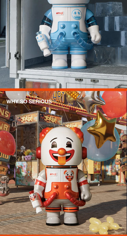 POP MART MEGA SPACE MOLLY 100% × emoji Series 1PC/9PCS POPMART Blind Box Action Figure Cute Toy