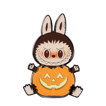 POP MART Happy Halloween Party Series - Pumpkin Fridge Magnet Badge LABUBU MOLLY DIMOO
