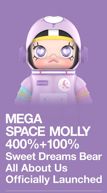 POP MART MEGA SPACE MOLLY 400%+100% Sweet Dream Bears Limited Edition Limited to 1pc per user ID