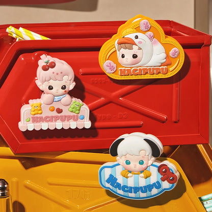 POP MART HACIPUPU Rolling Time Machine Series-Fridge Magnet Silicone Clip Blind Box 1PC/9PCS POPMART Mystery Box