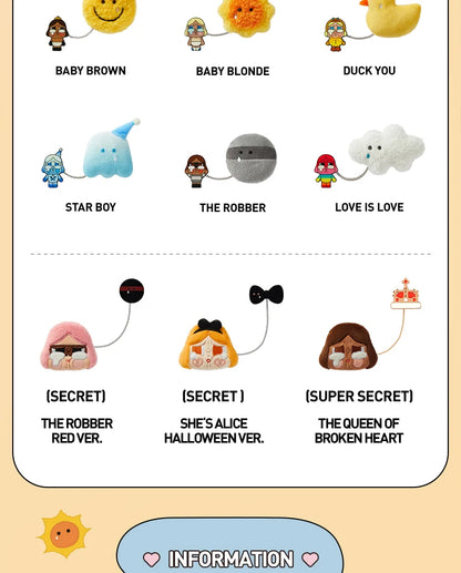 POP MART CRYBABY Crying Again Series - Plush Badge Blind Box 1PC/12PCS POPMART Bind Box