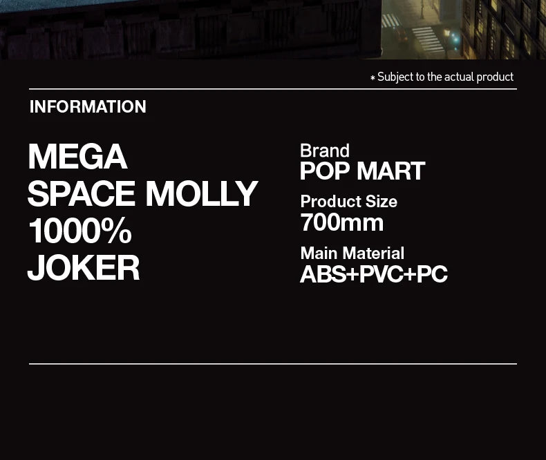 POP MART MEGA SPACE MOLLY 1000% JOKER Limited Edition Limited to 1pc per user ID